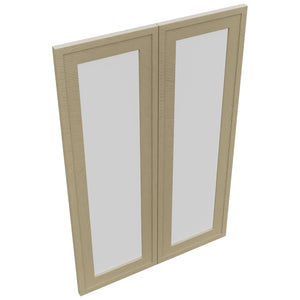 Fabuwood Luna Desert Oak DS GDW2436 Wall Glass Door, Top View