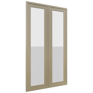 Fabuwood Luna Desert Oak DS GDW2442 Wall Glass Door, Front View