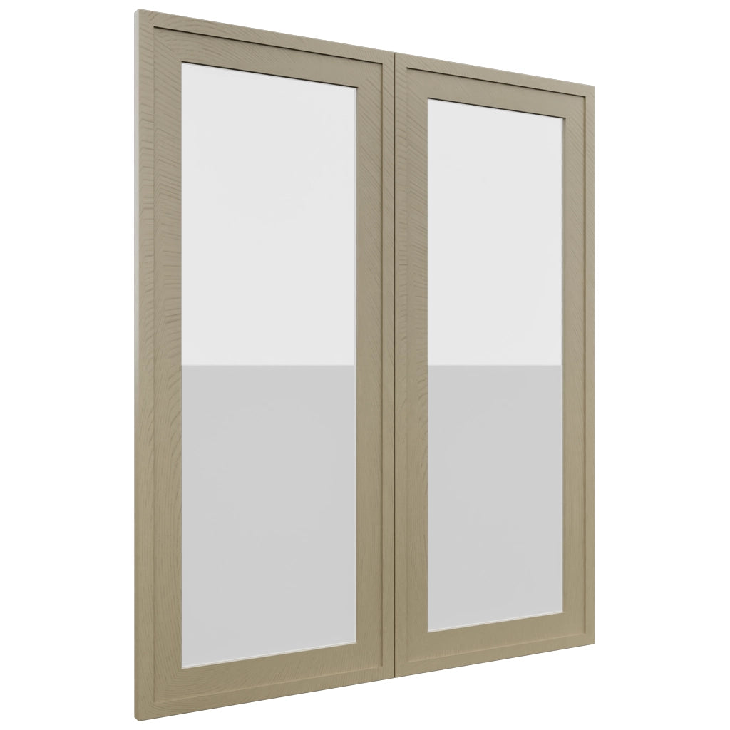 Fabuwood Luna Desert Oak DS GDW3036 Wall Glass Door, Front View