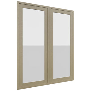 Fabuwood Luna Desert Oak DS GDW3036 Wall Glass Door, Front View