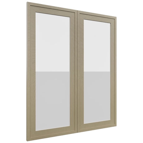 Fabuwood Luna Desert Oak DS GDW3036 Wall Glass Door, Front View