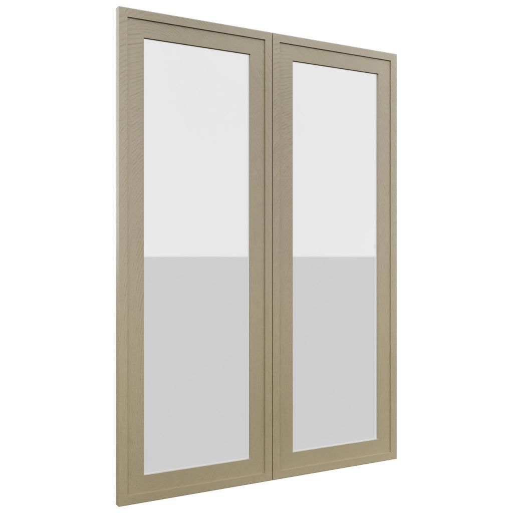 Fabuwood Luna Desert Oak DS GDW3042 Wall Glass Door, Front View
