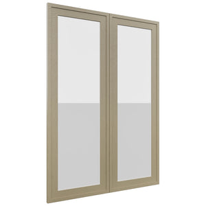 Fabuwood Luna Desert Oak DS GDW3042 Wall Glass Door, Front View