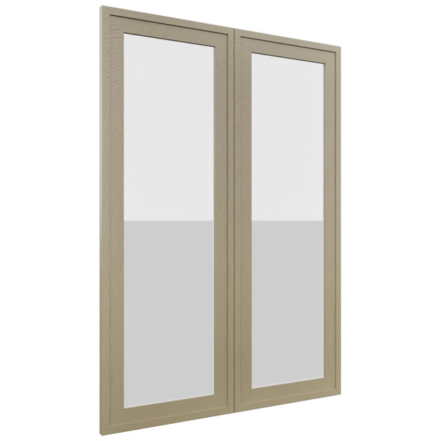 Fabuwood Luna Desert Oak DS GDW3042 Wall Glass Door, Front View