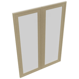 Fabuwood Luna Desert Oak DS GDW3042 Wall Glass Door, Top View