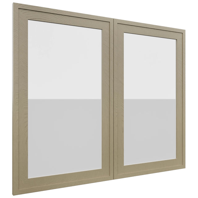 Fabuwood Luna Desert Oak DS GDW3630 Wall Glass Door, Front View