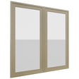 Fabuwood Luna Desert Oak DS GDW3636 Wall Glass Door, Front View