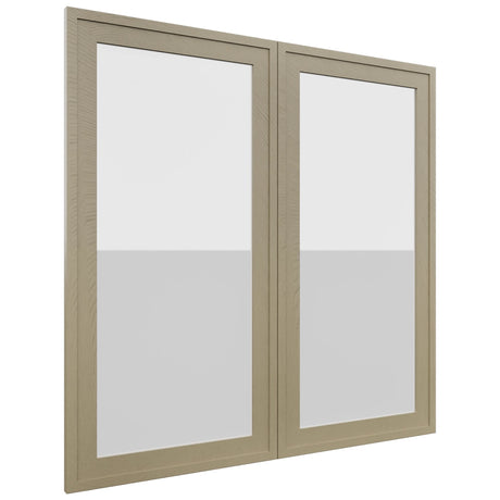 Fabuwood Luna Desert Oak DS GDW3636 Wall Glass Door, Front View