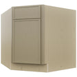 Fabuwood Luna Desert Oak DSB36 Base Corner Diagonal Sink Cabinet, Front View