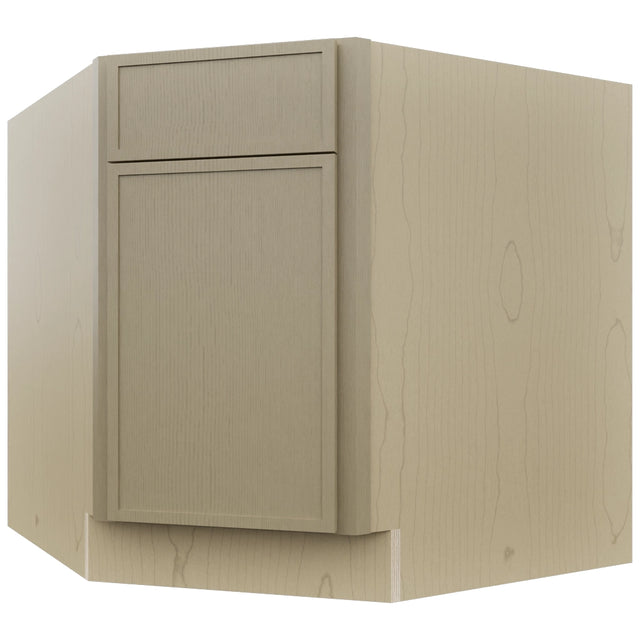 Fabuwood Luna Desert Oak DSB36 Base Corner Diagonal Sink Cabinet, Front View