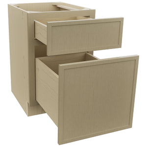 Fabuwood Luna Desert Oak FD18 Vanity Desk, Open View