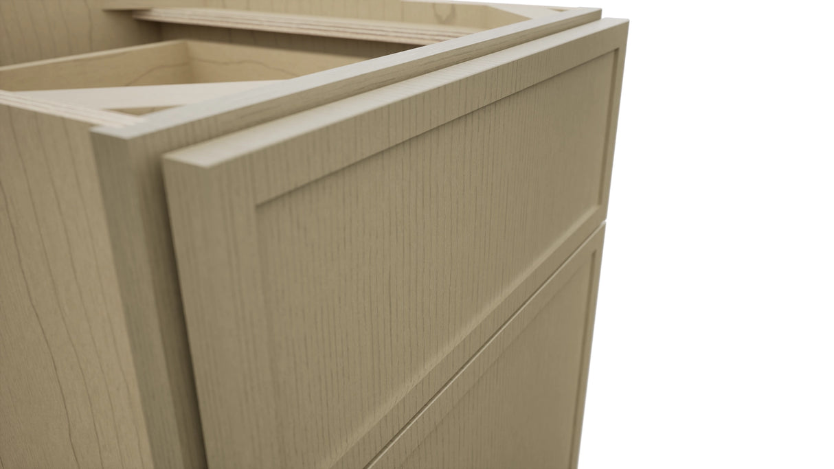 Fabuwood Luna Desert Oak FD18 Vanity Desk, Detail View