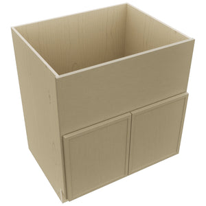 Fabuwood Luna Desert Oak FS30 Base Farm Sink Cabinet, Top View