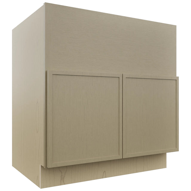 Fabuwood Luna Desert Oak FS33 Base Farm Sink Cabinet, Front View