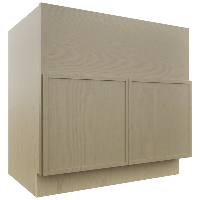 Fabuwood Luna Desert Oak FS36 Base Farm Sink Cabinet, Front View