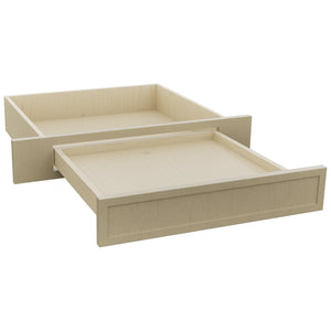 Fabuwood Luna Desert Oak KD30 Vanity Desk, Open View