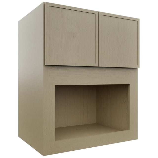 Fabuwood Luna Desert Oak MC303621 Wall Microwave Cabinet, Front View