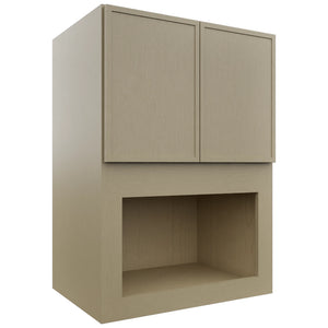 Fabuwood Luna Desert Oak MC304221 Wall Microwave Cabinet, Front View