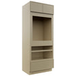 Fabuwood Luna Desert Oak OC3384D Tall Oven Cabinet Double, Front View