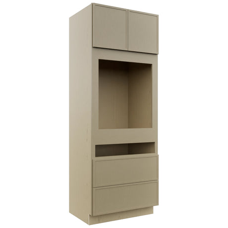 Fabuwood Luna Desert Oak OC3390C Tall Oven Cabinet Combo, Front View