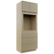 Fabuwood Luna Desert Oak OC3390S Tall Oven Cabinet Single, Front View