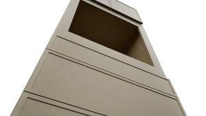 Fabuwood Luna Desert Oak OC3390S Tall Oven Cabinet Single, Detail View