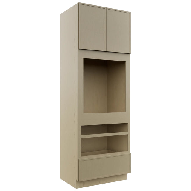 Fabuwood Luna Desert Oak OC3396D Tall Oven Cabinet Double, Front View