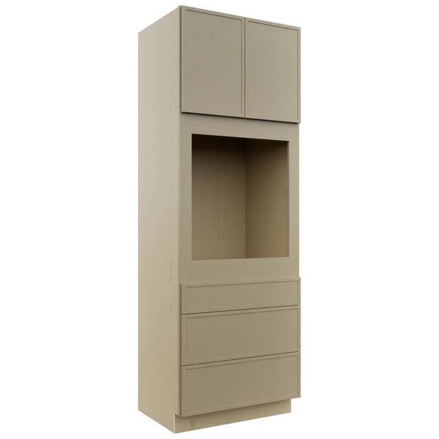 Fabuwood Luna Desert Oak OC3396S Tall Oven Cabinet Single, Front View