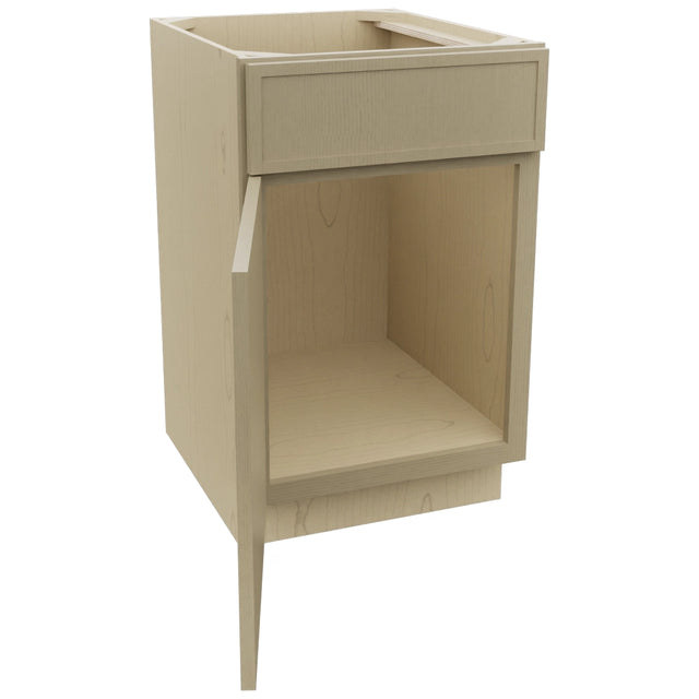 Fabuwood Luna Desert Oak SB21 Base Sink Cabinet, Open View