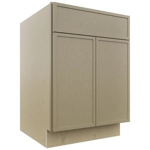 Fabuwood Luna Desert Oak SB24 Base Sink Cabinet, Front View