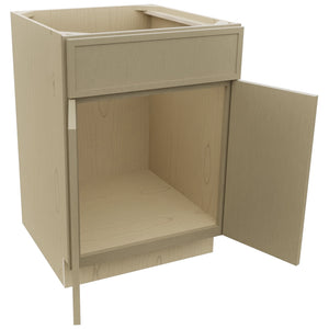Fabuwood Luna Desert Oak SB24 Base Sink Cabinet, Open View