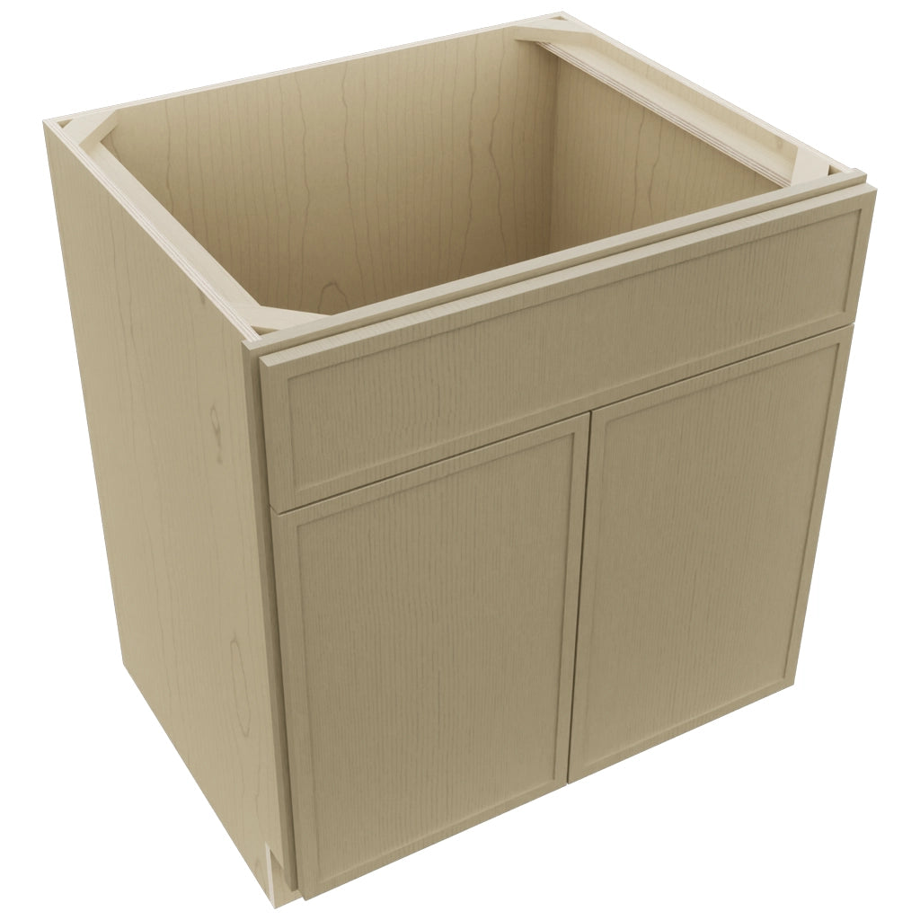 Fabuwood Luna Desert Oak SB30 Base Sink Cabinet, Top View