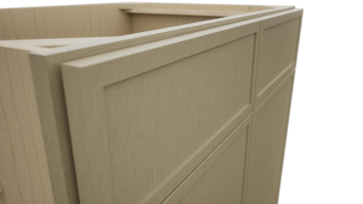 Fabuwood Luna Desert Oak SB33 Base Sink Cabinet, Detail View