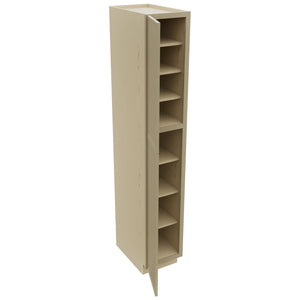 Fabuwood Luna Desert Oak TP152490 Tall Pantry Cabinet, Open View