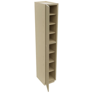 Fabuwood Luna Desert Oak TP152496 Tall Pantry Cabinet, Open View