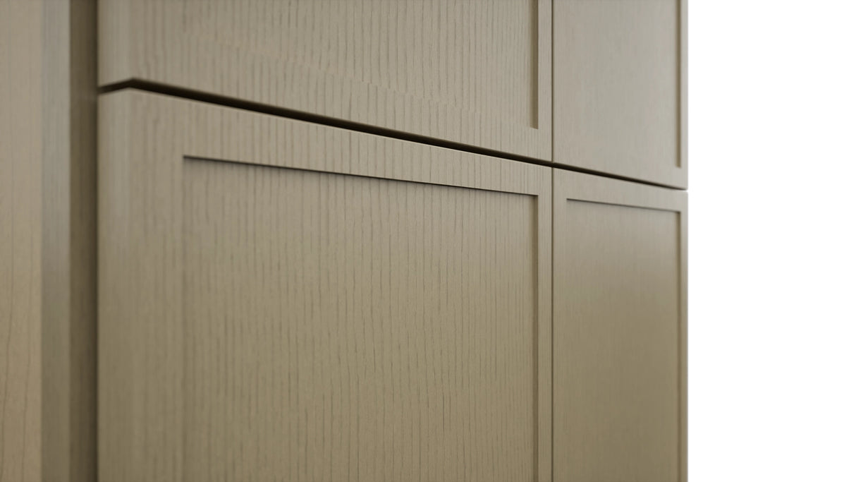 Fabuwood Luna Desert Oak TP241296 Tall Pantry Cabinet, Detail View