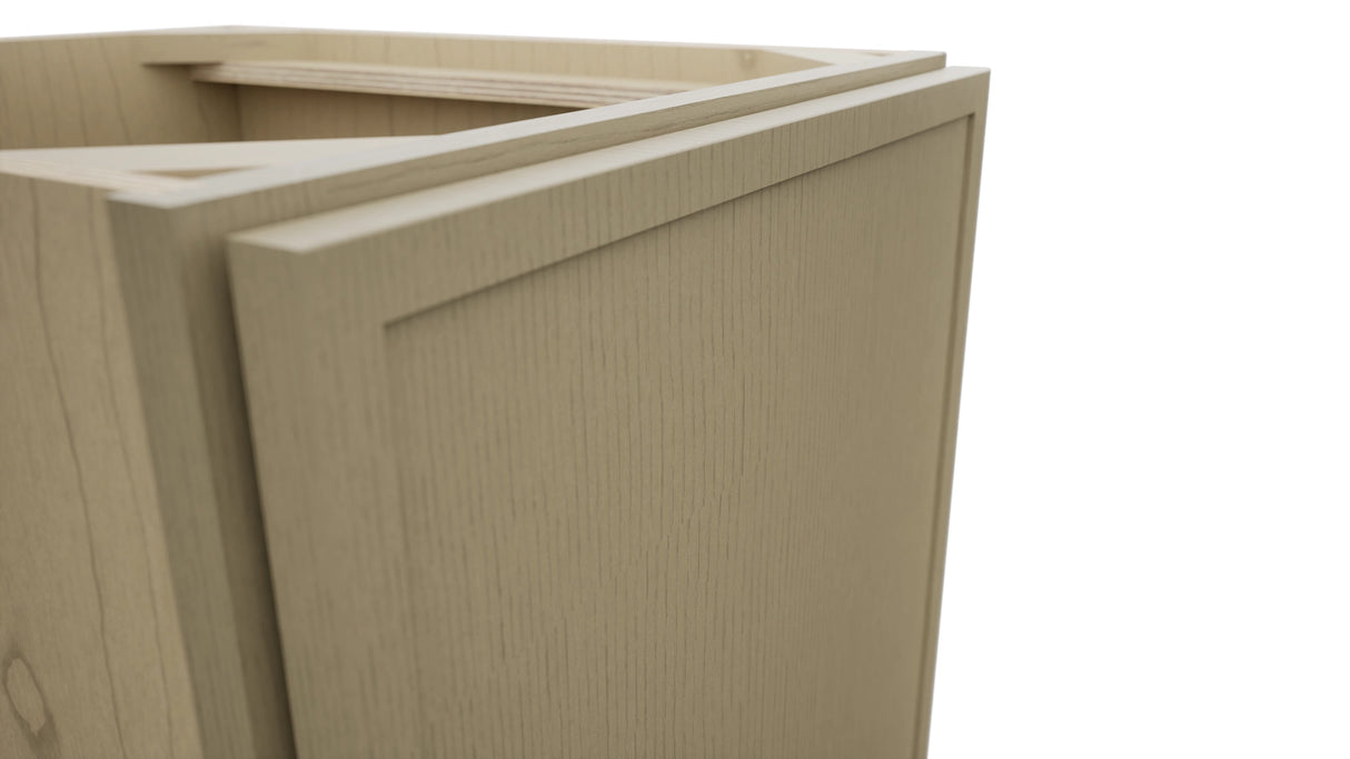 Fabuwood Luna Desert Oak VB18FD Vanity Base Full Height Cabinet, Detail View