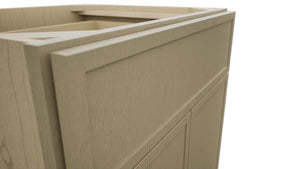 Fabuwood Luna Desert Oak VB24-34 Vanity Base Standard Cabinet, Detail View