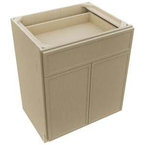 Fabuwood Luna Desert Oak VB27-34 Vanity Base Standard Cabinet, Top View