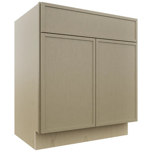 Fabuwood Luna Desert Oak VB30-34 Vanity Base Standard Cabinet, Front View