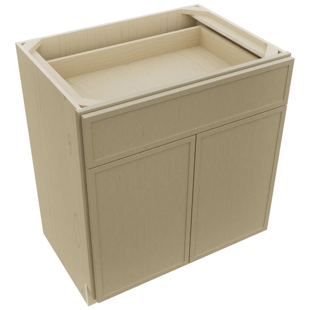 Fabuwood Luna Desert Oak VB30-34 Vanity Base Standard Cabinet, Top View
