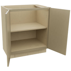 Fabuwood Luna Desert Oak VB30FD Vanity Base Full Height Cabinet, Open View