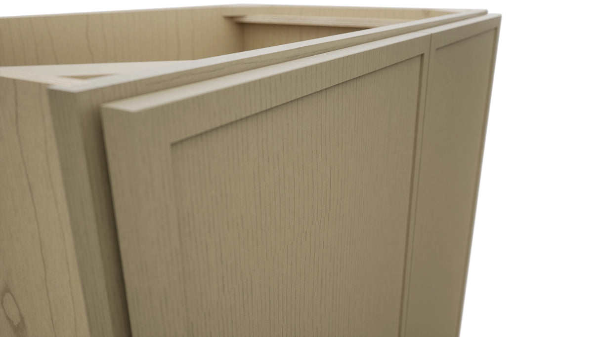 Fabuwood Luna Desert Oak VB33FD Vanity Base Standard Cabinet, Detail View