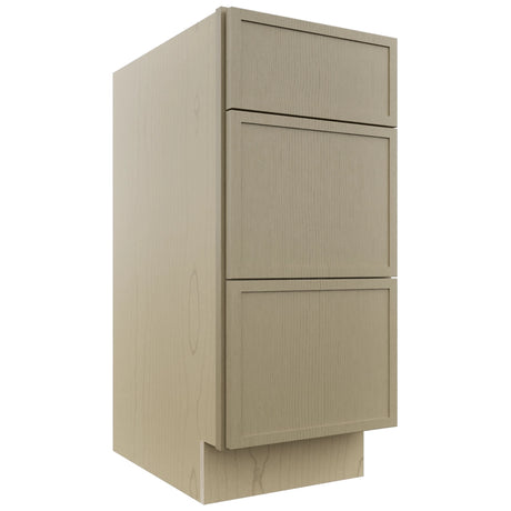 Fabuwood Luna Desert Oak VDB15-34 Vanity Drawer Cabinet, Front View