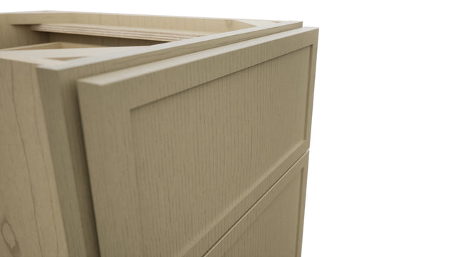 Fabuwood Luna Desert Oak VDB15-34 Vanity Drawer Cabinet, Detail View