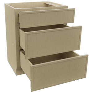 Fabuwood Luna Desert Oak VDB27-34 Vanity Drawer Cabinet, Open View