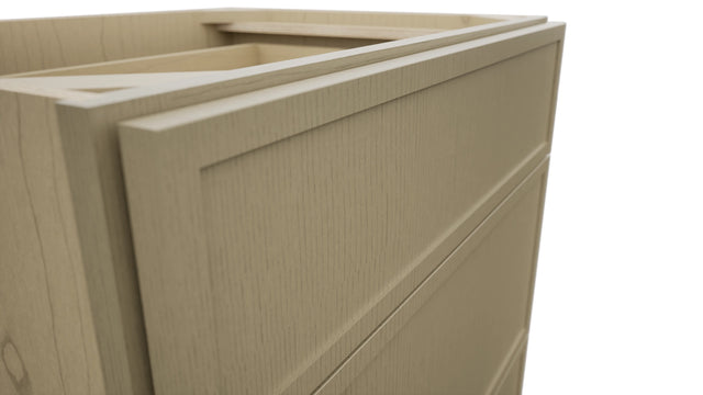 Fabuwood Luna Desert Oak VDB27-34 Vanity Drawer Cabinet, Detail View