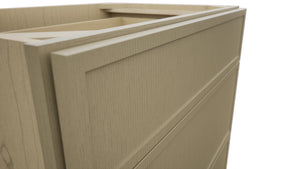 Fabuwood Luna Desert Oak VDB30-34 Vanity Drawer Cabinet, Detail View