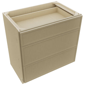 Fabuwood Luna Desert Oak VDB33-34 Vanity Drawer Cabinet, Top View