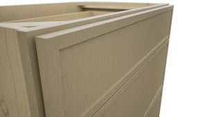 Fabuwood Luna Desert Oak VDB33-34 Vanity Drawer Cabinet, Detail View